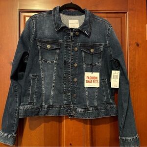 NWT Celebrity Pink Dark Blue Denim Jacket